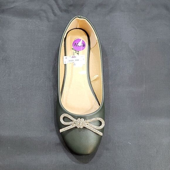 BRAND NEW LYNX JEWEL BOWNOT EMBELLISHMENTS SLIP-ON WOMEN"S FLAT - Picture 13 of 14